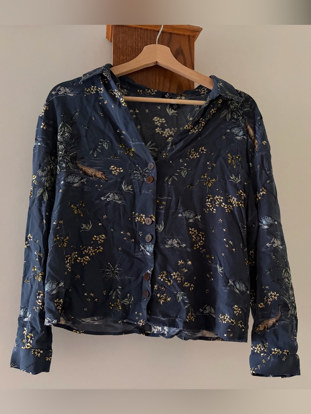 TRF by Zara alligator top